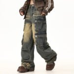 Multi-Pocket Workwear Jeans For Men - Image 2