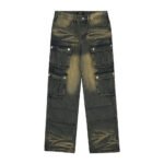 Multi-Pocket Workwear Jeans For Men - Image 8