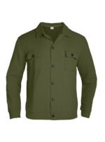 Casual Jacquard Checkered Loose Knit Work Shirt For Men - Image 6