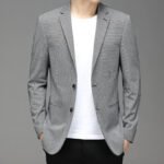 Spring New Suit Men"S Korean Plaid Non Iron Casual Small Suit Coat Fashion Men"S Wholesale - Image 4