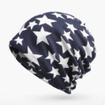3 in 1 Ring Scarf For Women Men Beanies Hats With Pentagram Pattern Double Layer Hip Hop Hedging Cap Lining With Velvet - Image 3