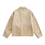 Embroidered Lapel Workwear Jacket For Men - Image 3