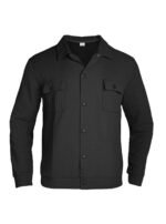 Casual Jacquard Checkered Loose Knit Work Shirt For Men - Image 3