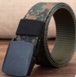 Canvas belt men hypoallergenic canvas belt woven nylon plastic buckle outdoor leisure wholesale - Image 9