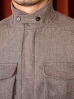 Wool Safari Jacket Jacket Casual Slim Jacket Men - Image 5
