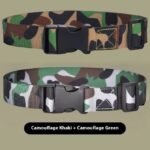 Military Training Belt Universal For Boys And Girls Spring And Summer Wear-resistant Lengthened High School And College Student Camouflage Monochrome Buckle Belt Wholesale - Image 3