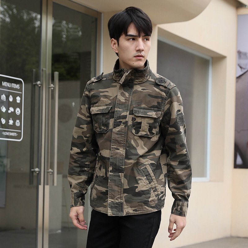 395a3b77-221f-4dff-9d2a-8f2f035919db.jpg Autumn Men's Camouflage Work Jacket - Image 1