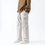 Loose Straight Track Pants Men - Image 3
