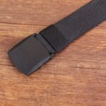 Canvas belt men hypoallergenic canvas belt woven nylon plastic buckle outdoor leisure wholesale - Image 3