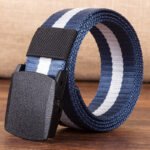 Canvas belt men hypoallergenic canvas belt woven nylon plastic buckle outdoor leisure wholesale - Image 7