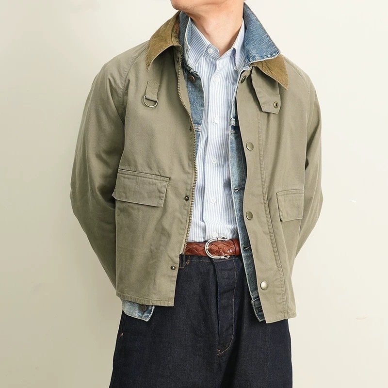 5f82f627-563c-4a11-9903-84bdf2df0164.jpg Men's Fashion Work Clothes Mid-length Fishing Jacket - Image 1