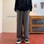 Jacquard Rhombus Draped Pants Men - Image 2