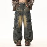 Multi-Pocket Workwear Jeans For Men - Image 10