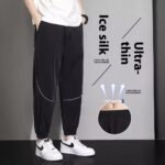 Men's Pants Tappered Casual Pants Men Trousers Sweatpants - Image 3