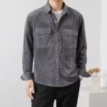Vintage Corduroy Workwear Shirt Men - Image 3