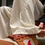 Jacquard Rhombus Draped Pants Men - Image 6