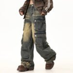 Multi-Pocket Workwear Jeans For Men - Image 7