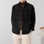 Vintage Corduroy Workwear Shirt Men - Image 4