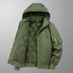 Men's Casual Hooded Padded Work Jacket - Image 3
