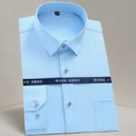 Work Clothes Mercerized Stretch Shirt For Men - Image 5