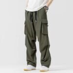 Loose Straight Cargo Pants Wide-leg Pants Men - Image 8