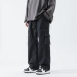Loose Straight Track Pants Men - Image 4
