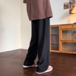 Jacquard Rhombus Draped Pants Men - Image 3